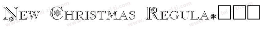 New Christmas Regula字体转换